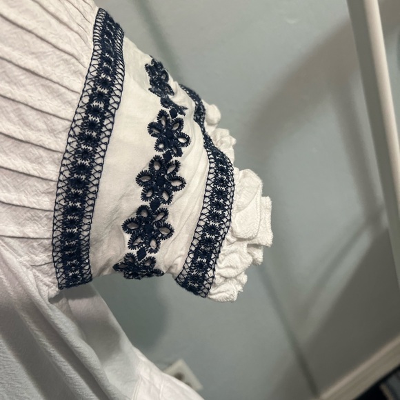 Ivy City Co Santorini White and Navy Maxi Dress - Picture 8 of 8